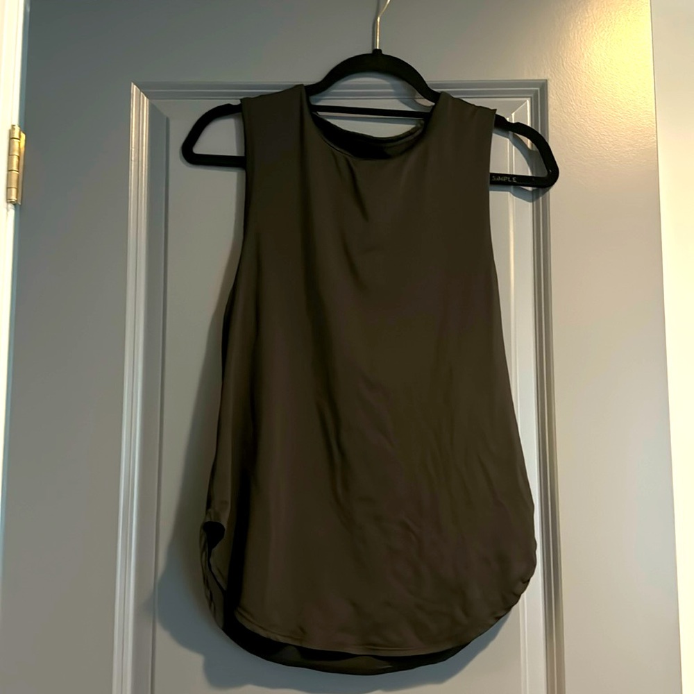 Fabletics Black Workout Top, Size Small